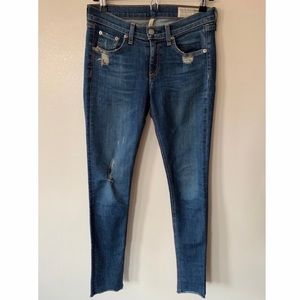 Rag & Bone • 26 • Low Rise Skinny Denim Stretch Jeans in La Paz